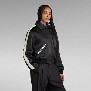 G-Star Black and White Bomber Jacket